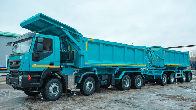 Самосвал - рудовоз с боковой и задней разгрузкой АМТ 752901 8х4