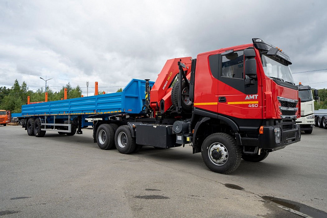 Седельный тягач «АМТ 632910»  6х6 с КМУ ИМ-320