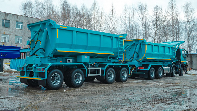 Самосвал - рудовоз с боковой и задней разгрузкой АМТ 752901 8х4