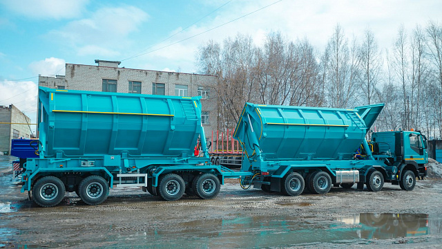 Самосвал - рудовоз с боковой и задней разгрузкой АМТ 752901 8х4